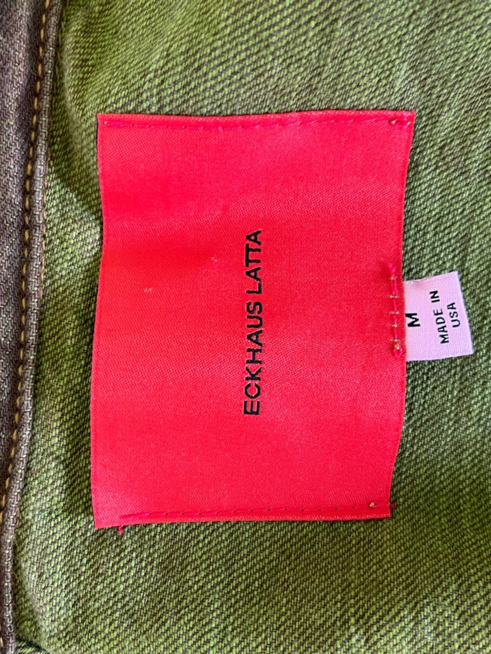 Eckhaus Latta Brown Eclipse Denim Jacket - Picture 6 of 7